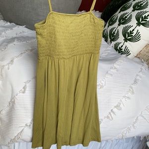 olive green mini dress